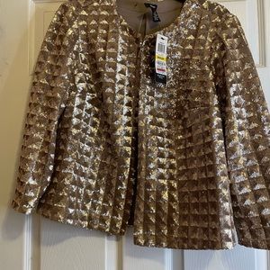 Long sleeve sequins blazer